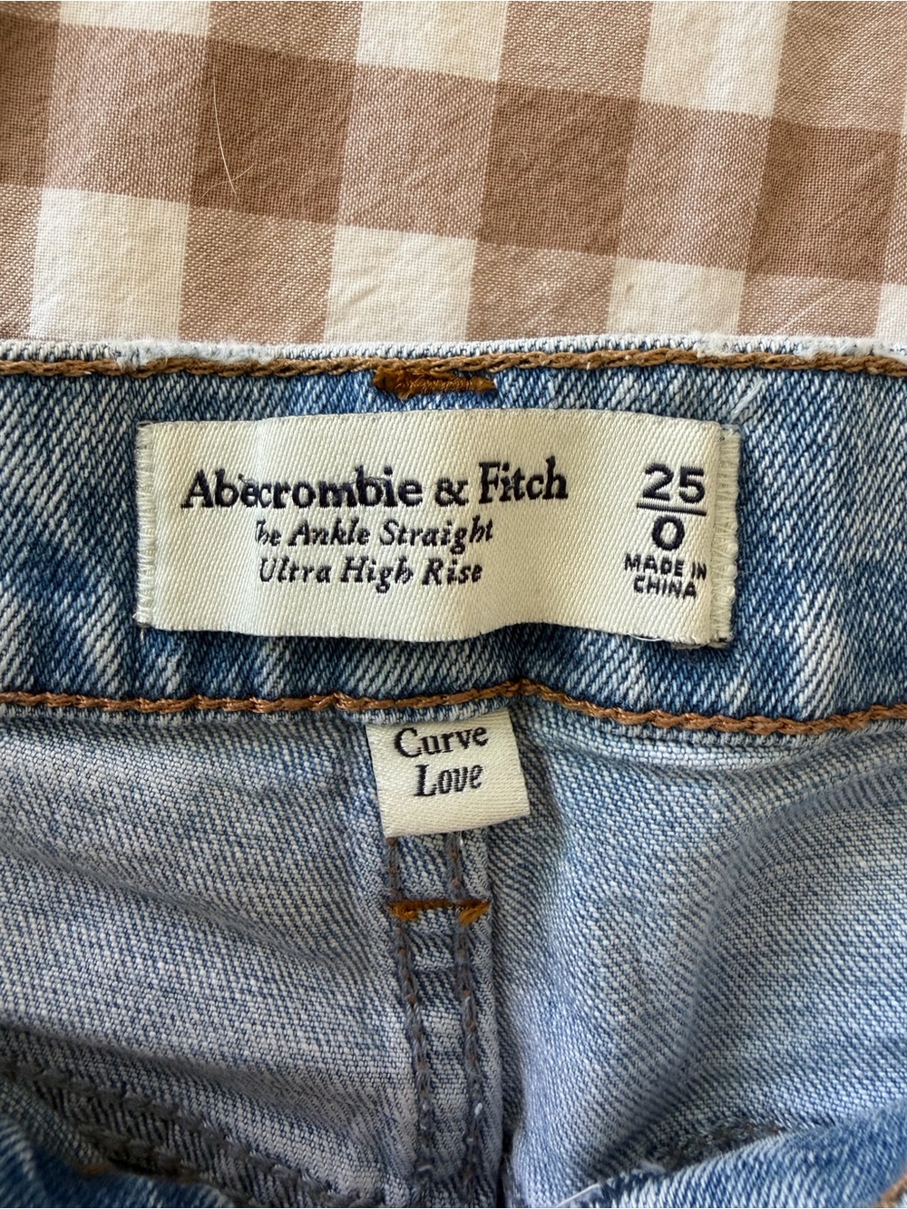 Abercrombie & Fitch Light Blue Slim Straight Ankle Jeans